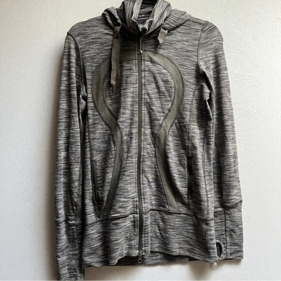 Lululemon Athletica Stride full zip hoodie Jacket Sz 6 - Picture 1 of 7